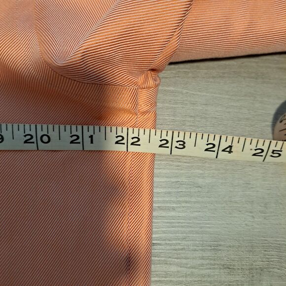 Stafford Men's Size 16 32/33 Shirt Long Sleeve Button Down Wrinkle Free Orange - Picture 8 of 10